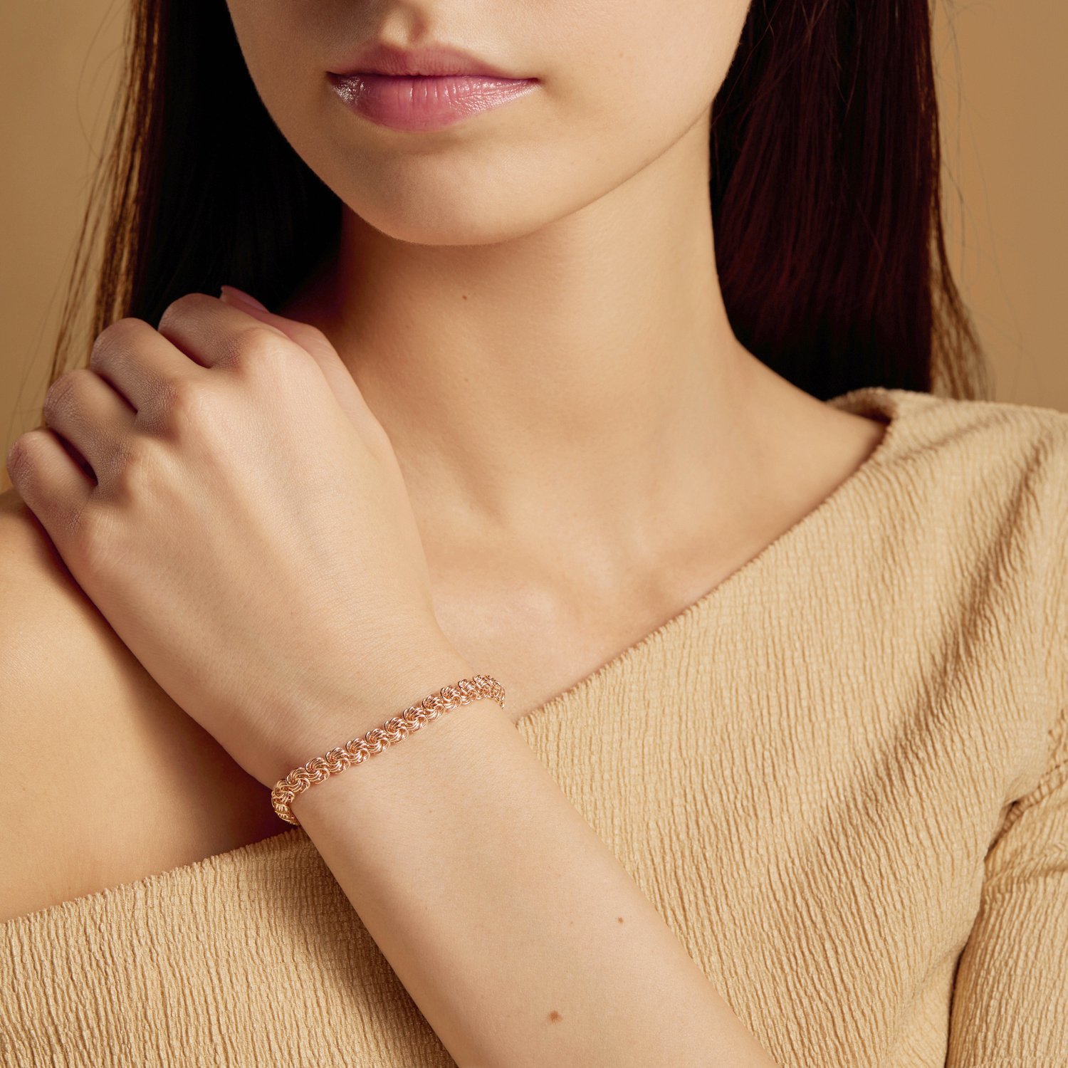 Золотой браслет полновесный