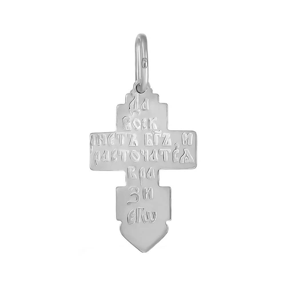 Подвеска-крестик из серебра