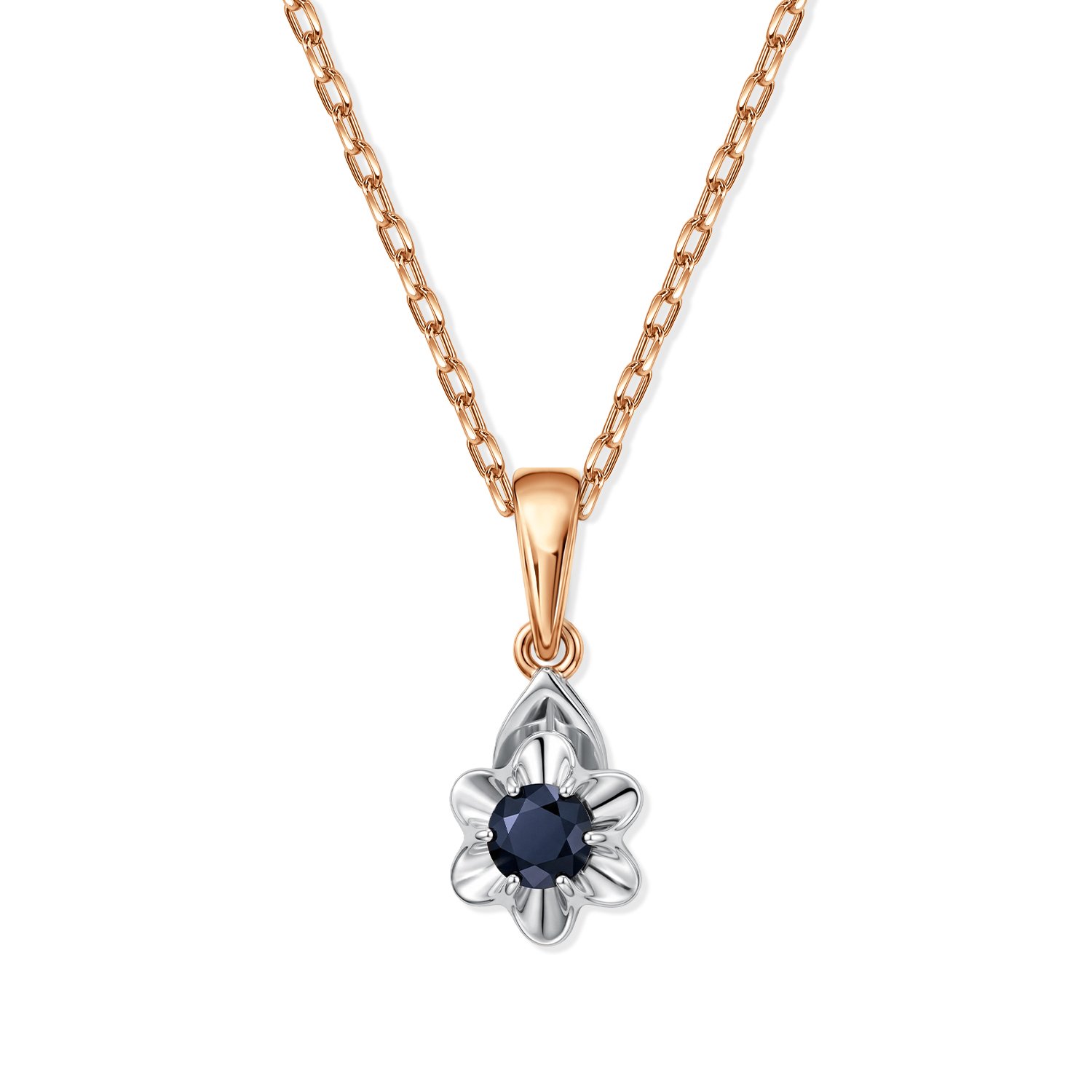 Фото «Золотая подвеска с сапфиром»