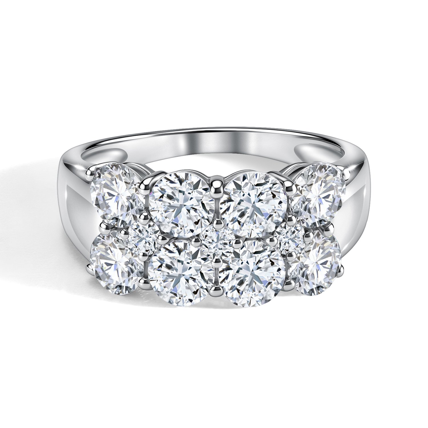 Золотое кольцо с бриллиантами выращенными