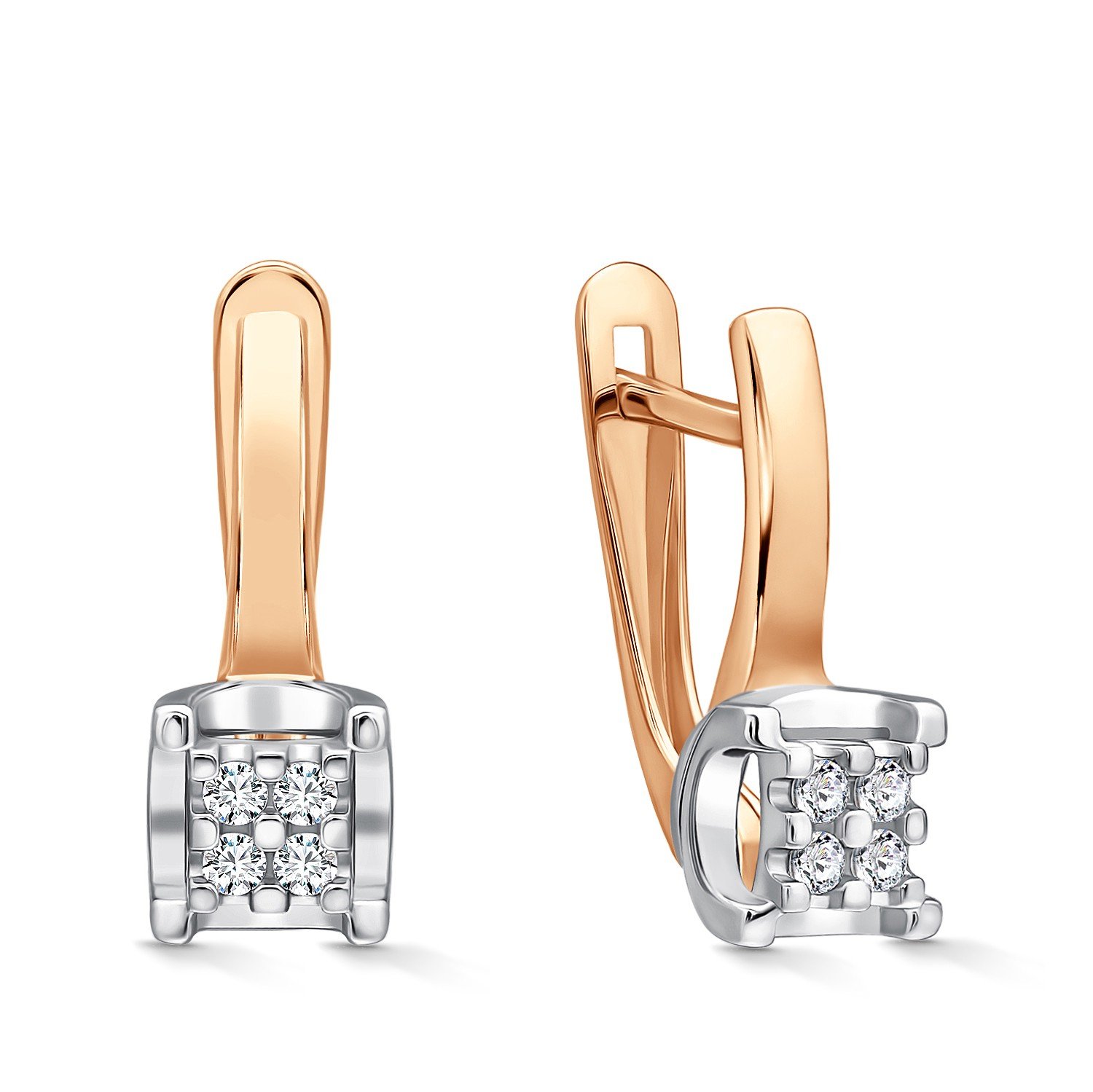 Фото «Золотые серьги с бриллиантами»