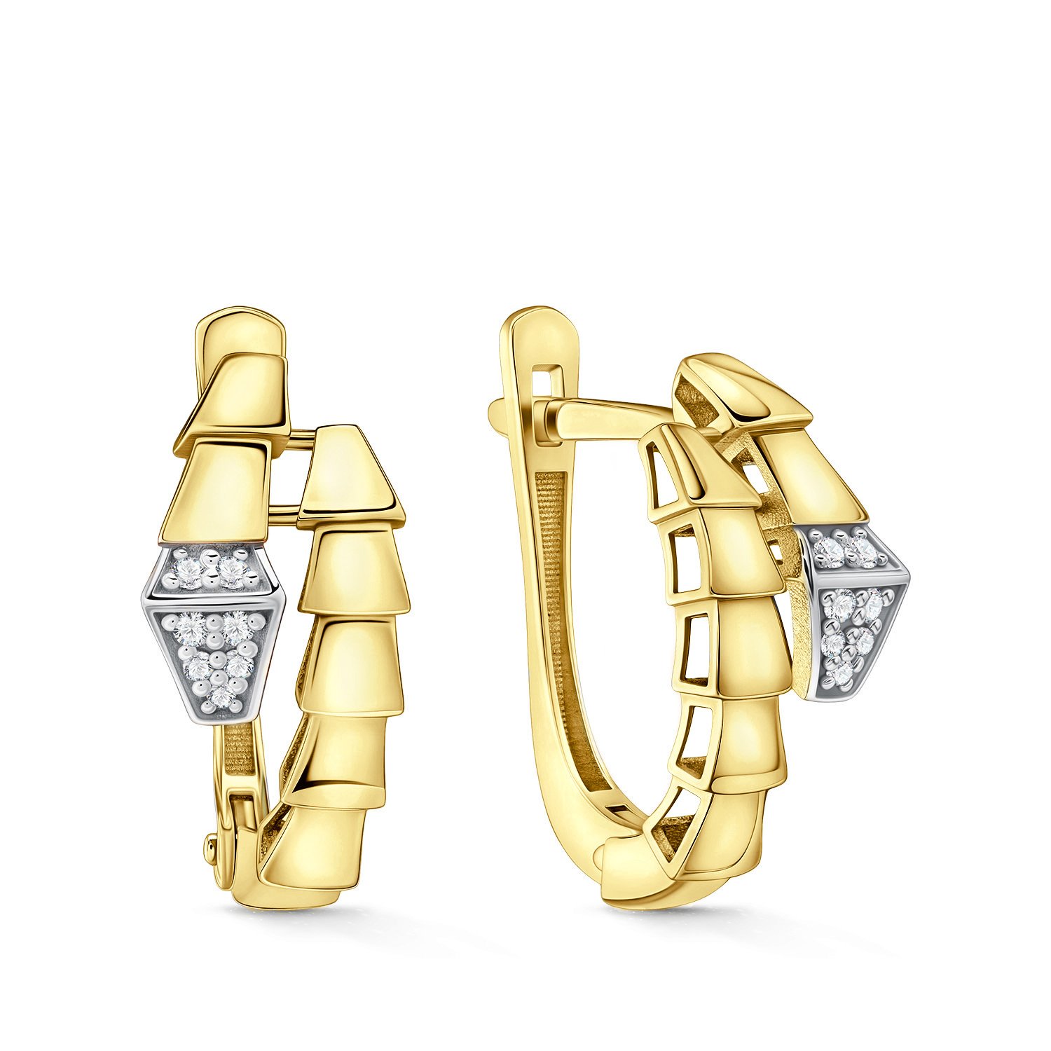 Фото «Золотые серьги с бриллиантами»