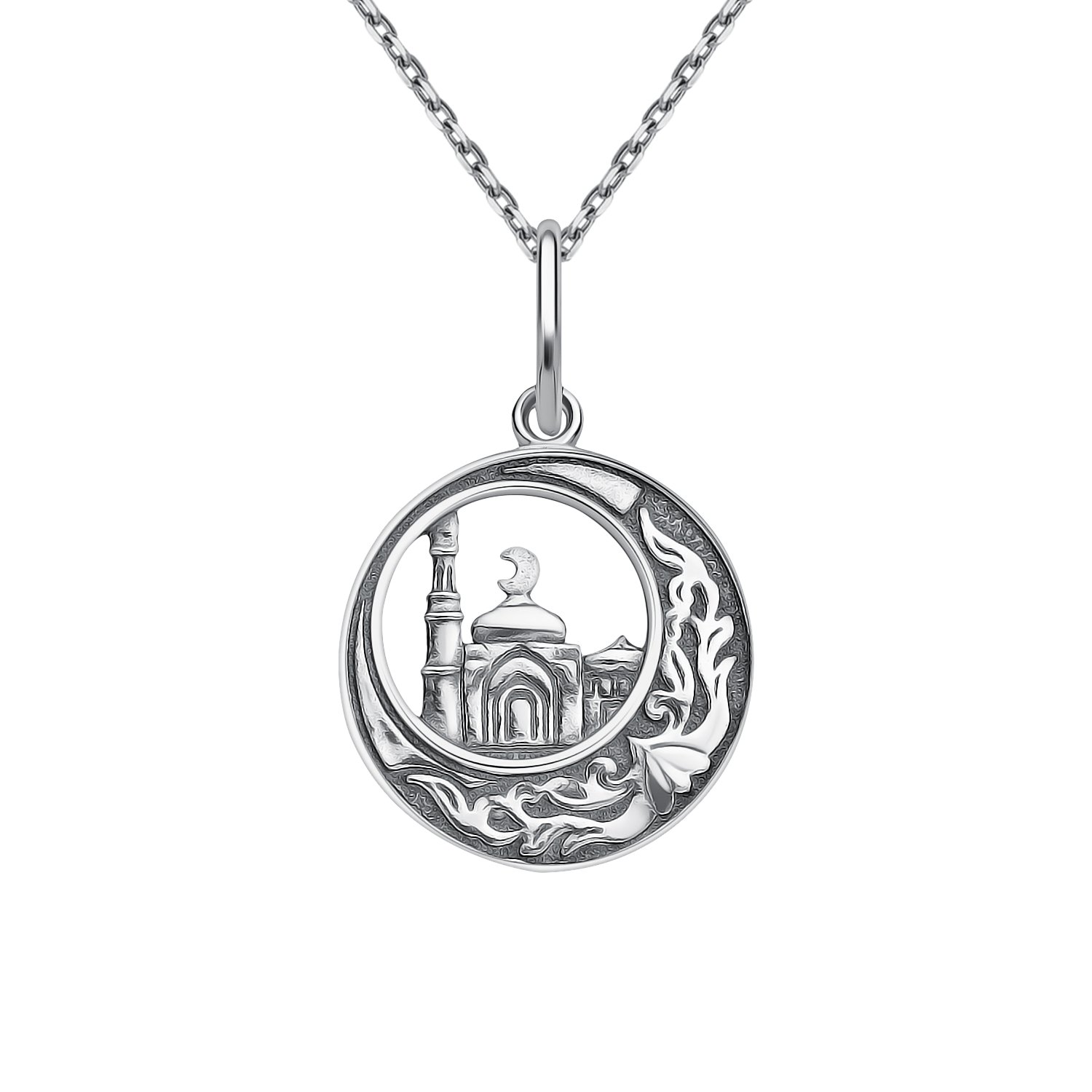 Серебряная подвеска с чернением