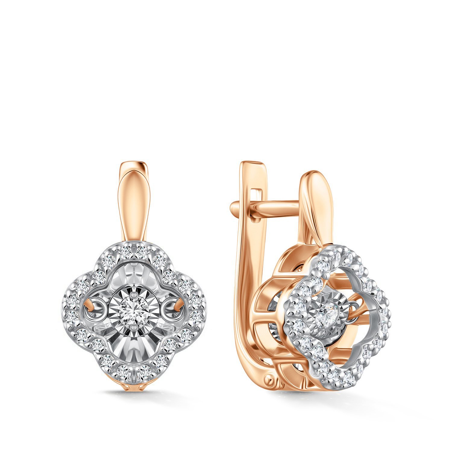 Фото «Золотые серьги с бриллиантами»