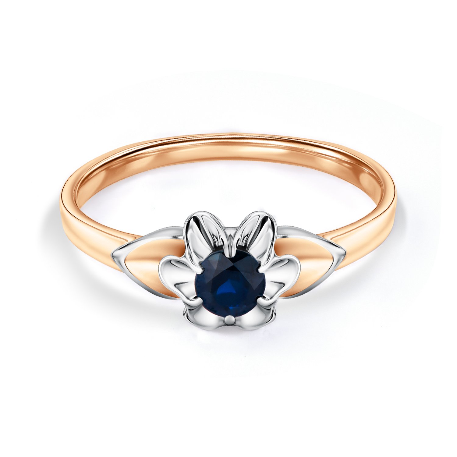 Золотое кольцо с сапфиром