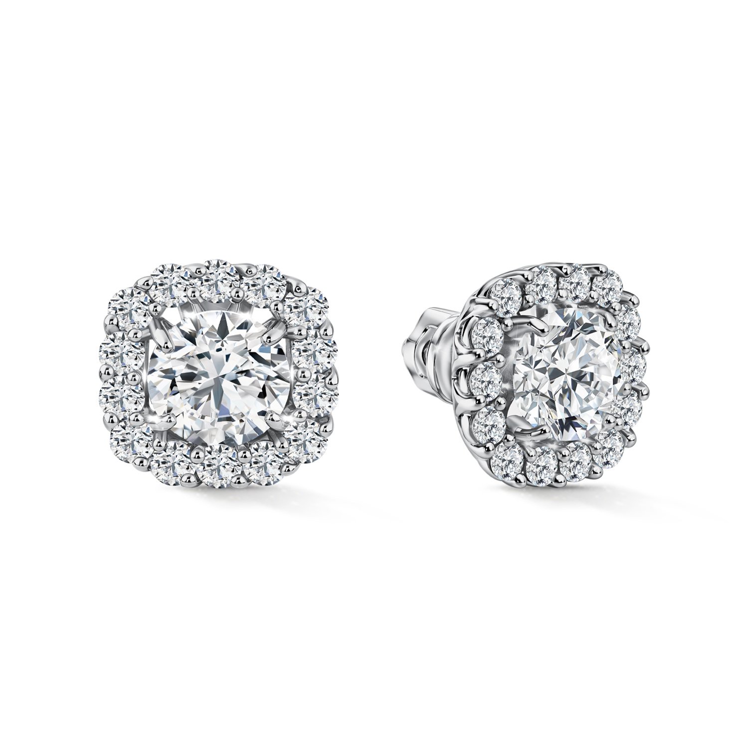 Фото «Золотые серьги с бриллиантами выращенными»