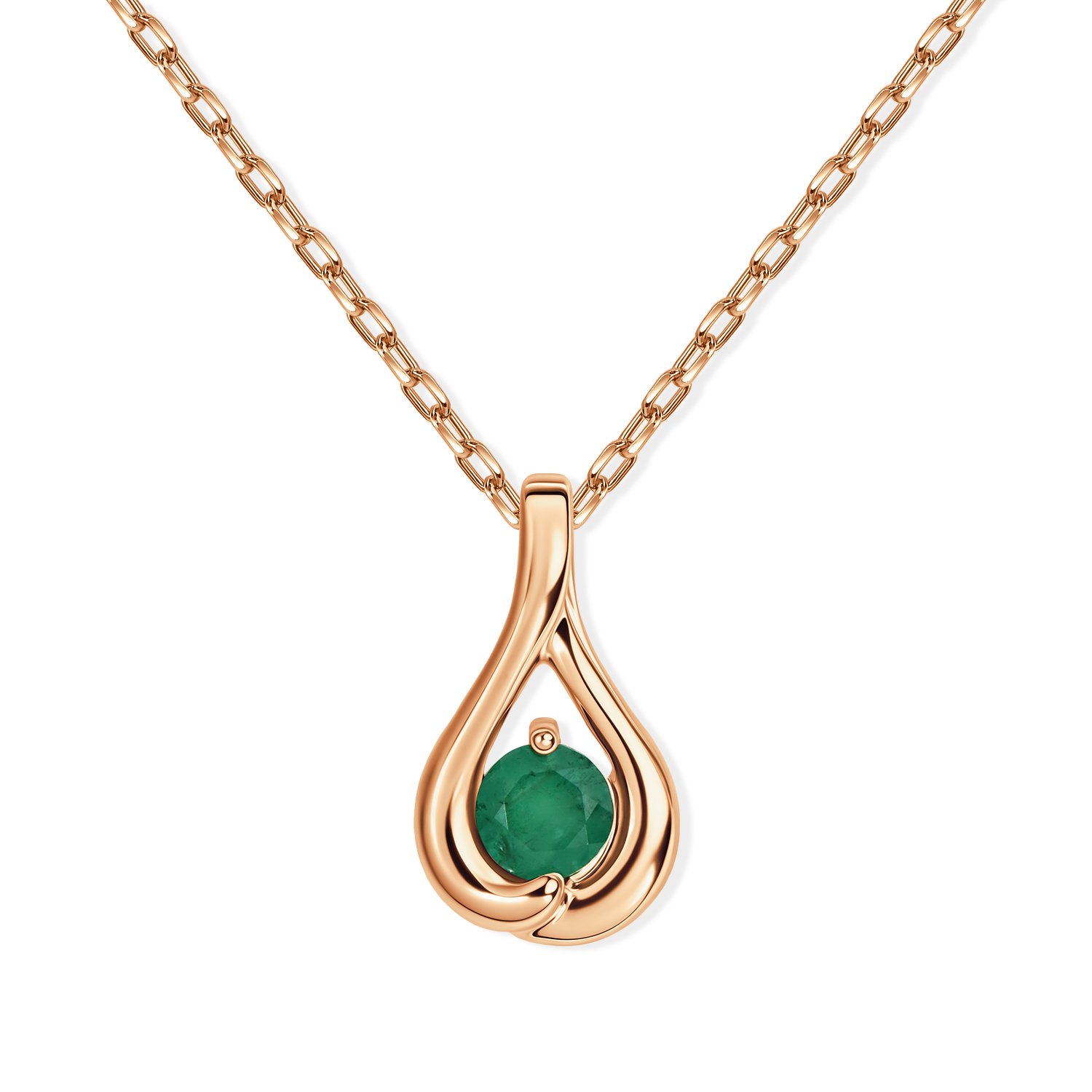 Фото «Золотая подвеска с изумрудом»