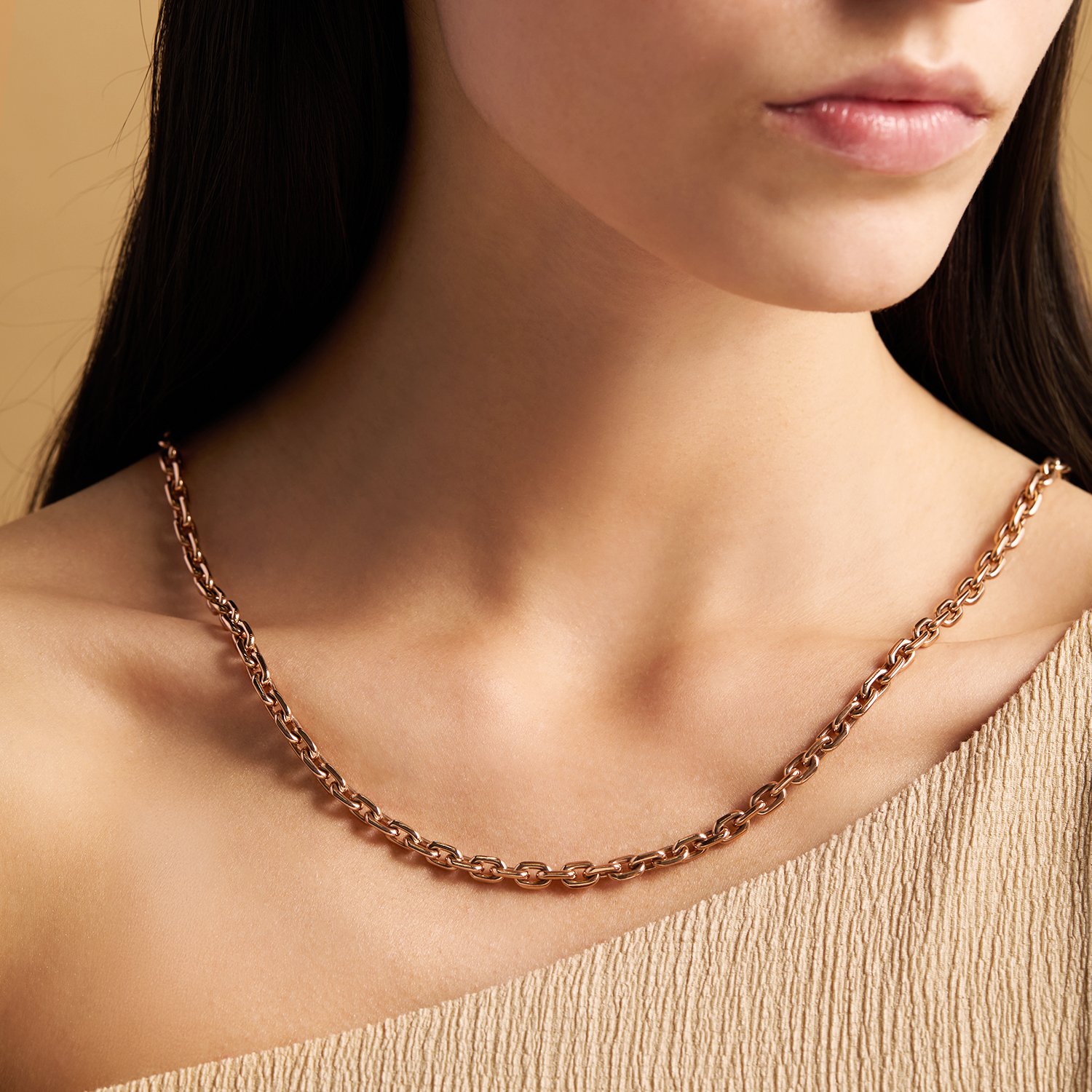 Золотая цепь ручной работы полновесная