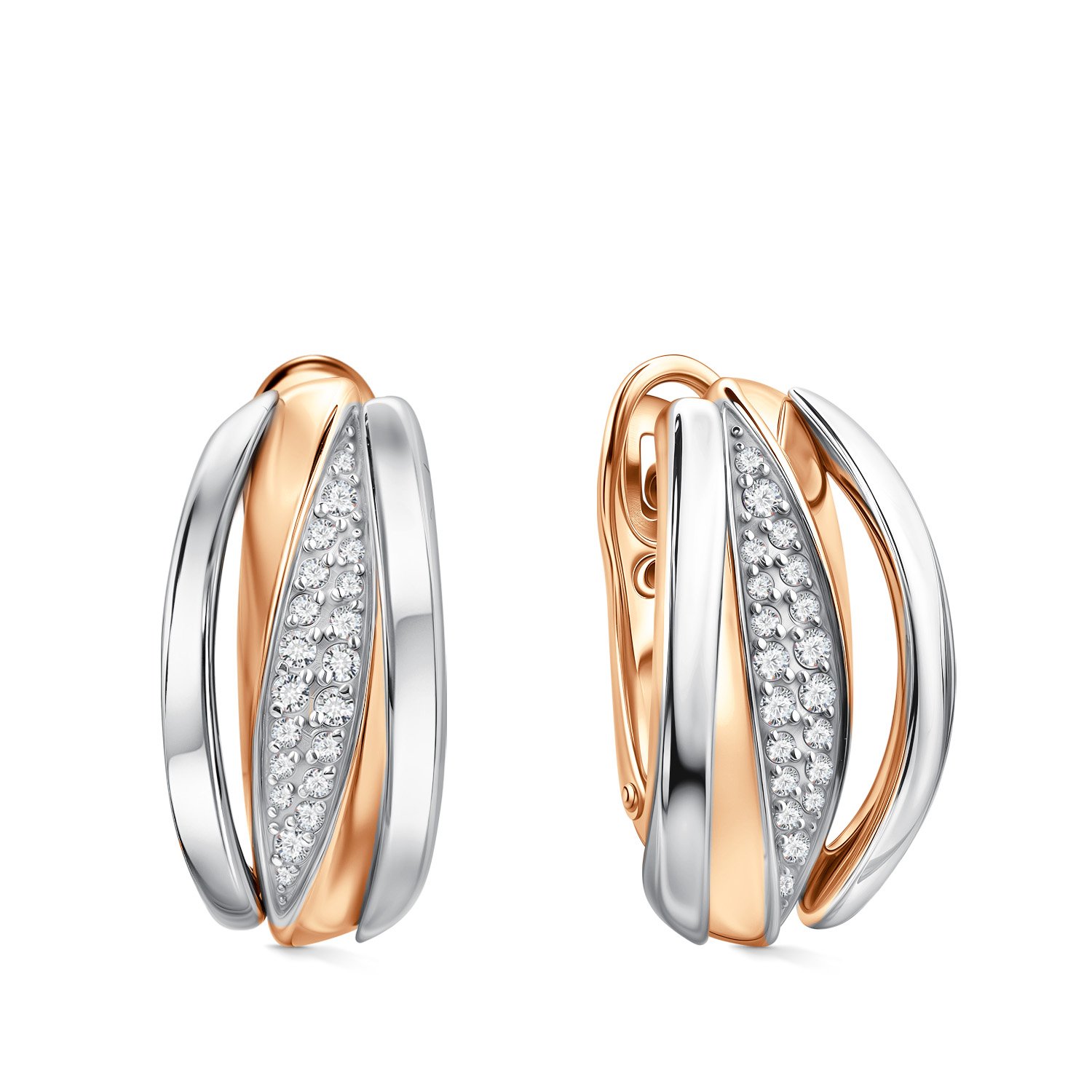 Фото «Золотые серьги с бриллиантами»