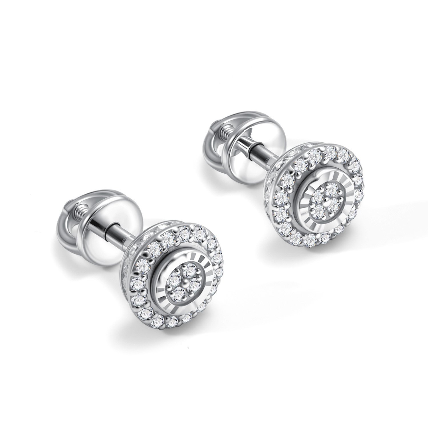 Золотые серьги с бриллиантами