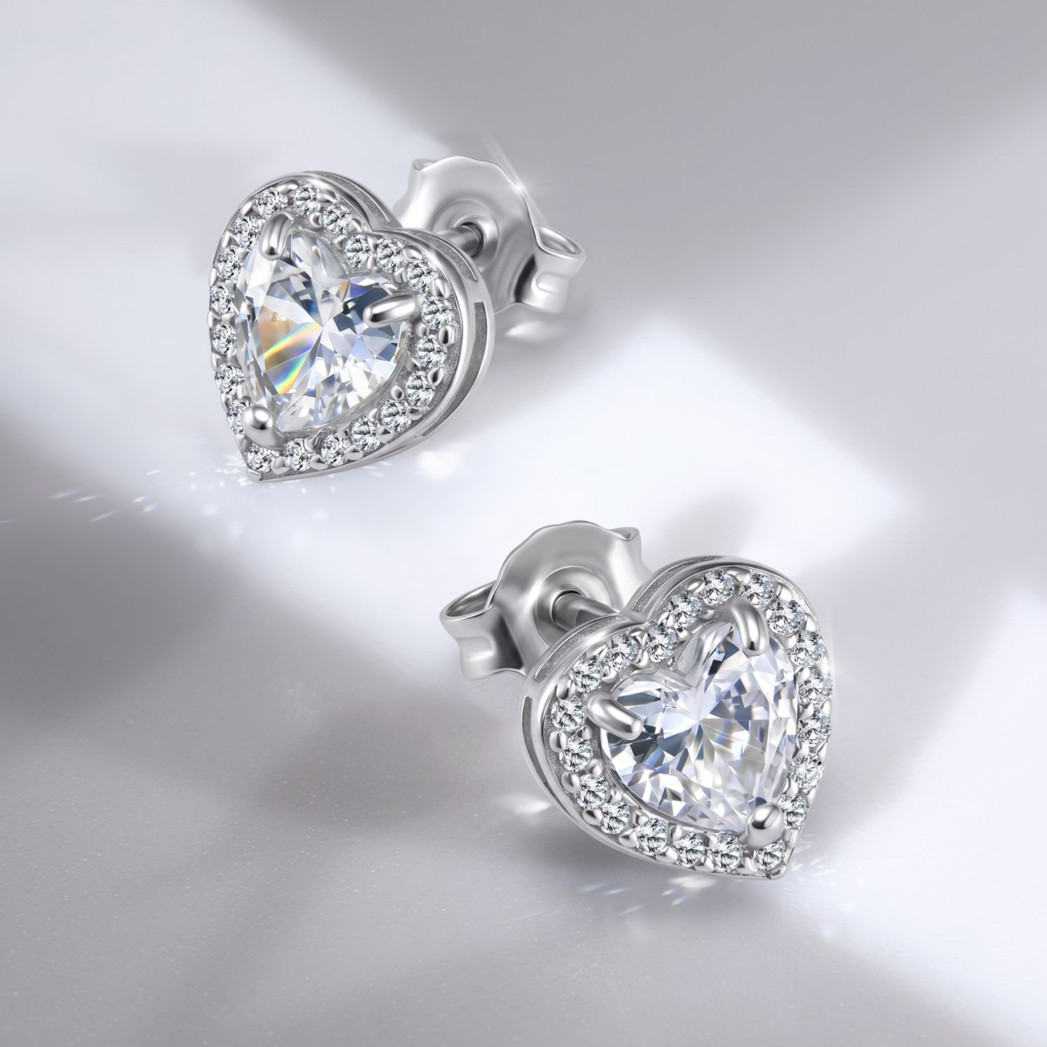 Серебряные серьги с фианитами