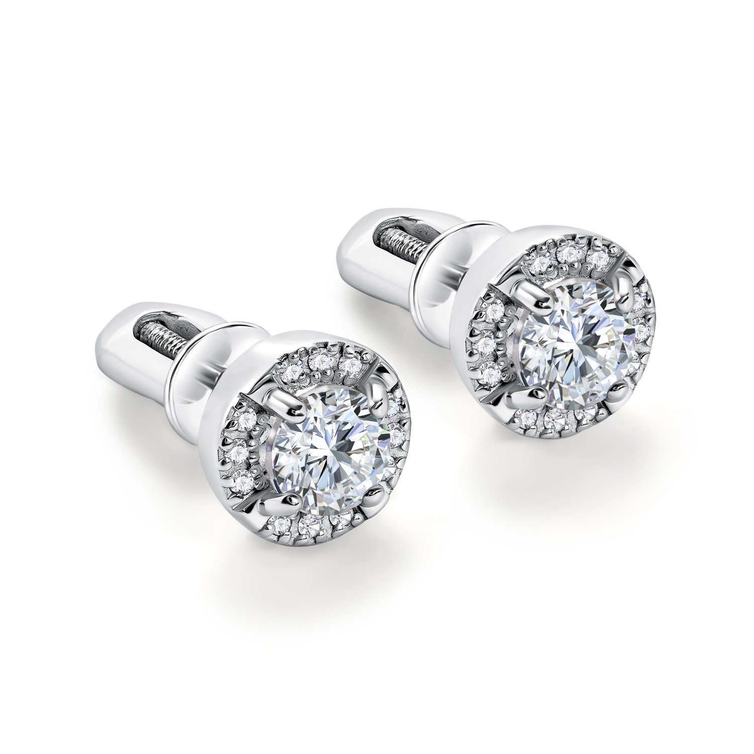 Золотые серьги с топазами и бриллиантами