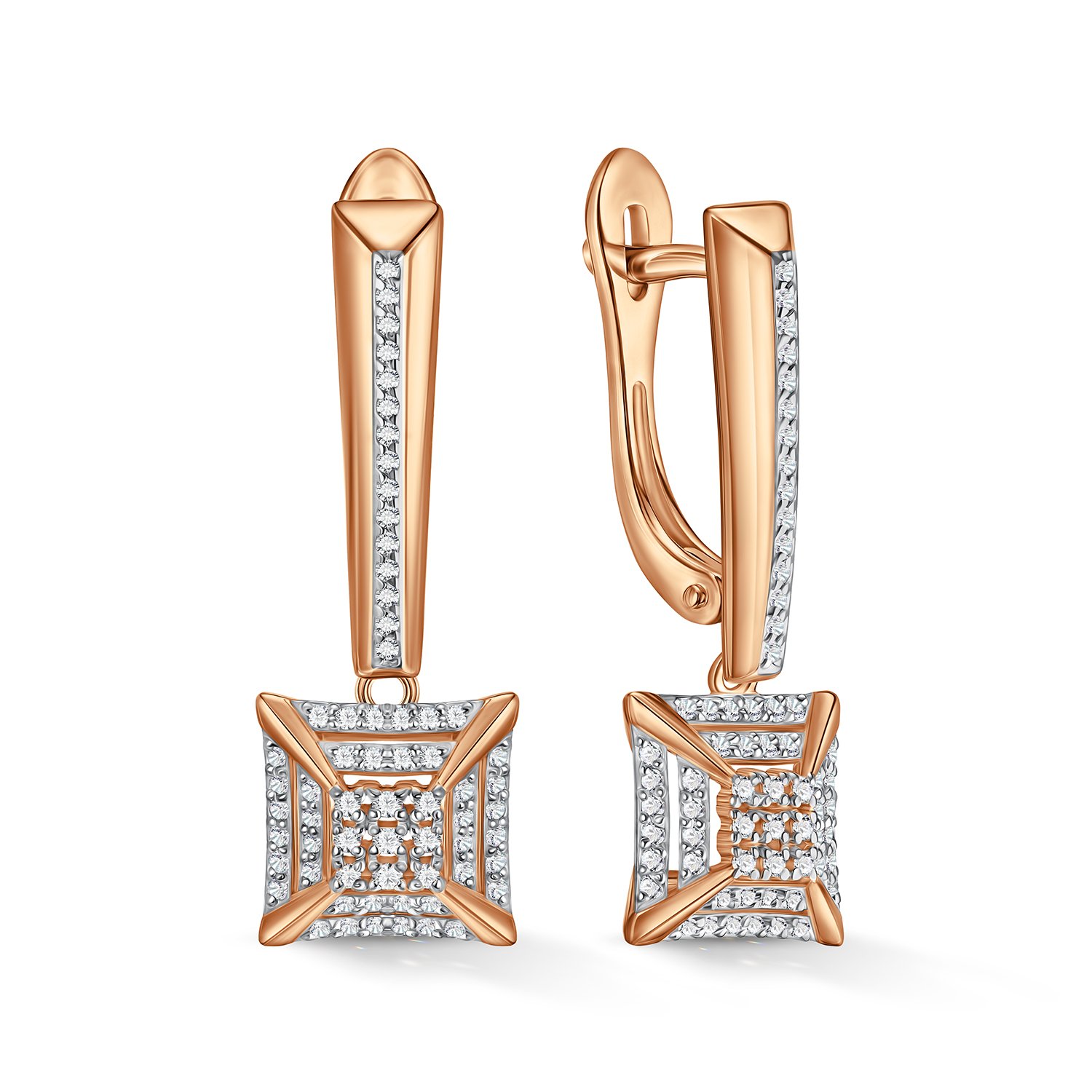 Фото «Золотые серьги с бриллиантами»