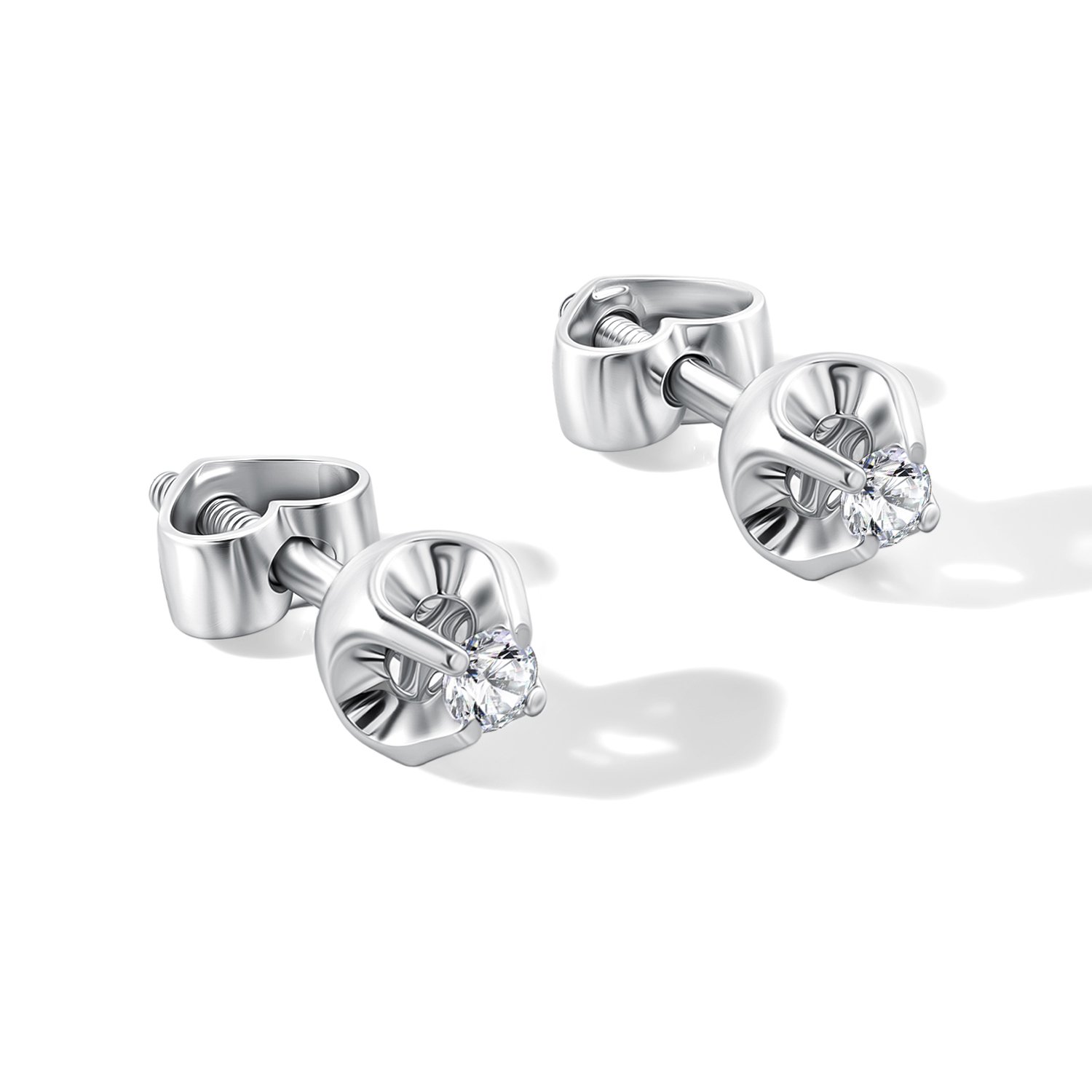 Золотые серьги с бриллиантами