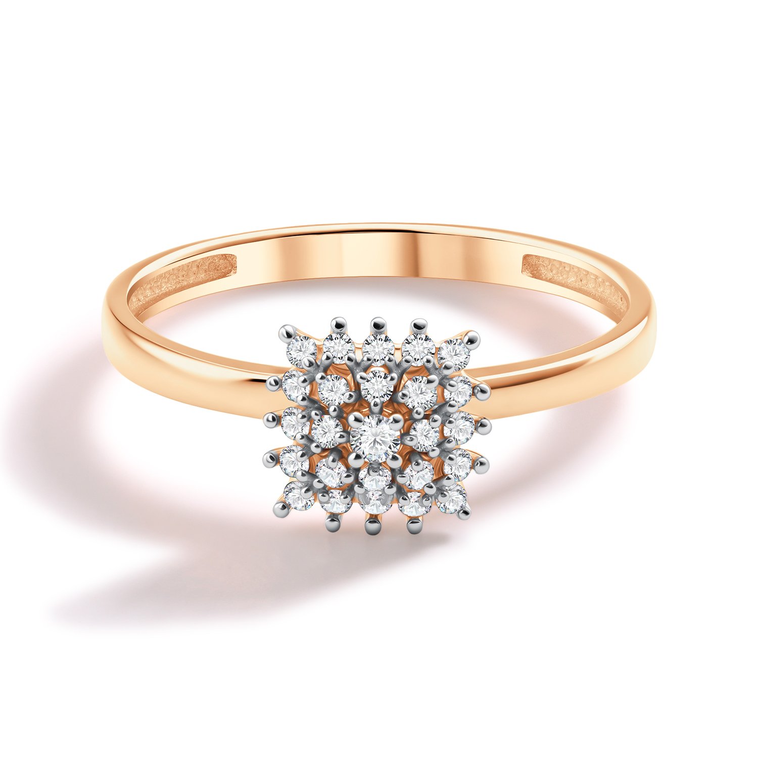 Золотое кольцо с бриллиантами