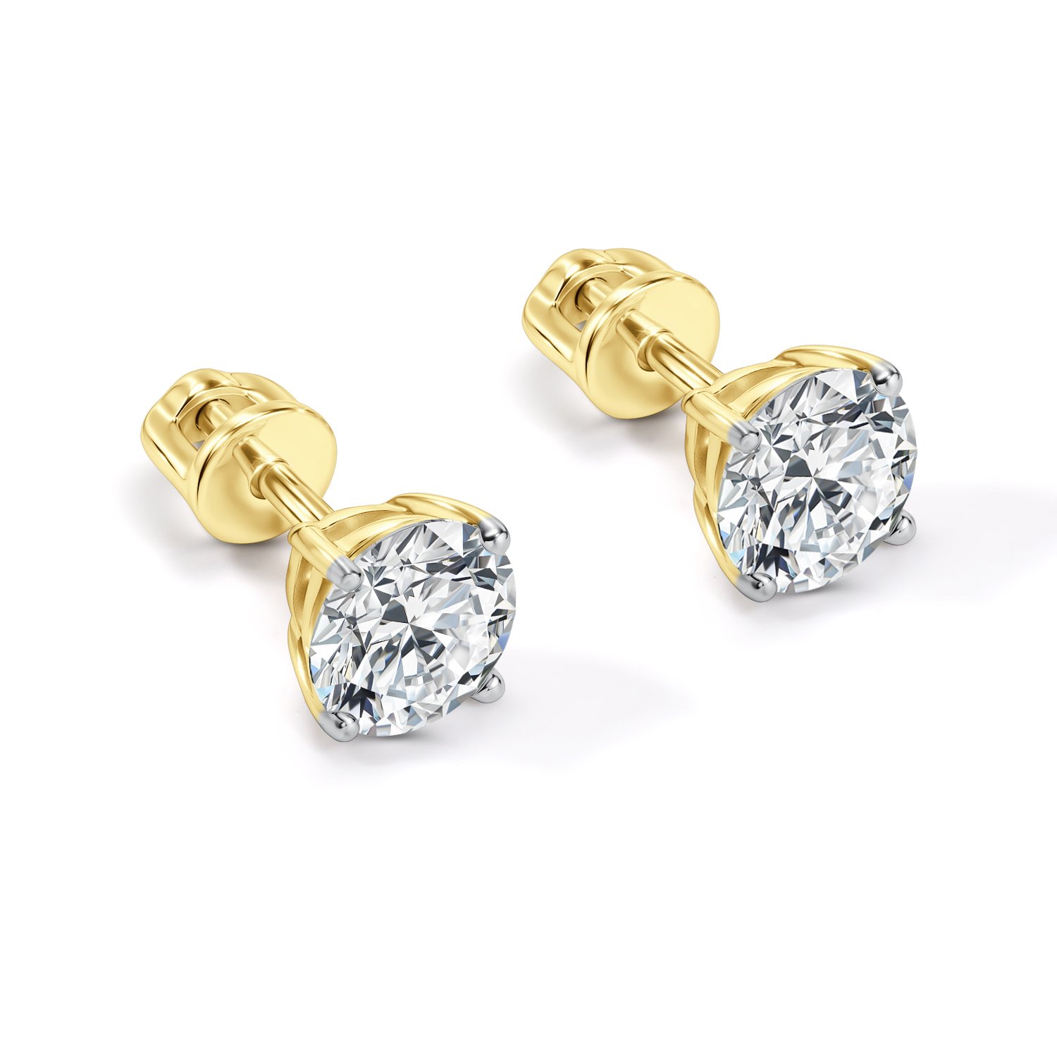 Золотые серьги SMART DIAMONDS 2,08 карата