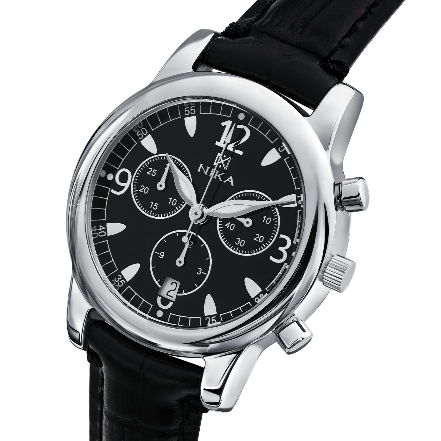 Серебряные мужские наручные часы НИКА Ego 1806.0.9.54H.6