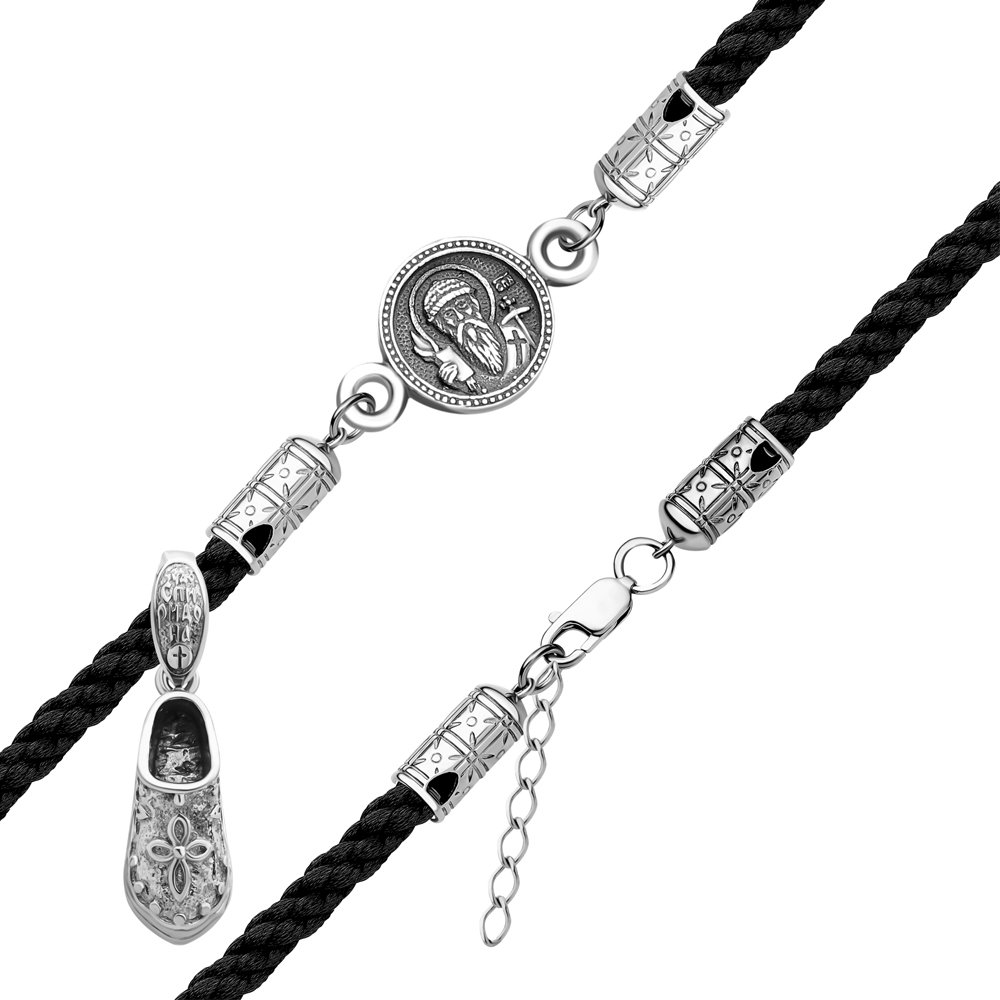 Серебряный браслет с чернением