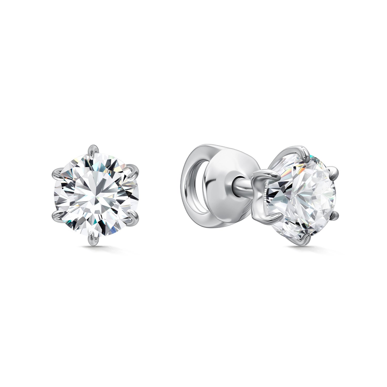 Фото «Золотые серьги с фианитами»