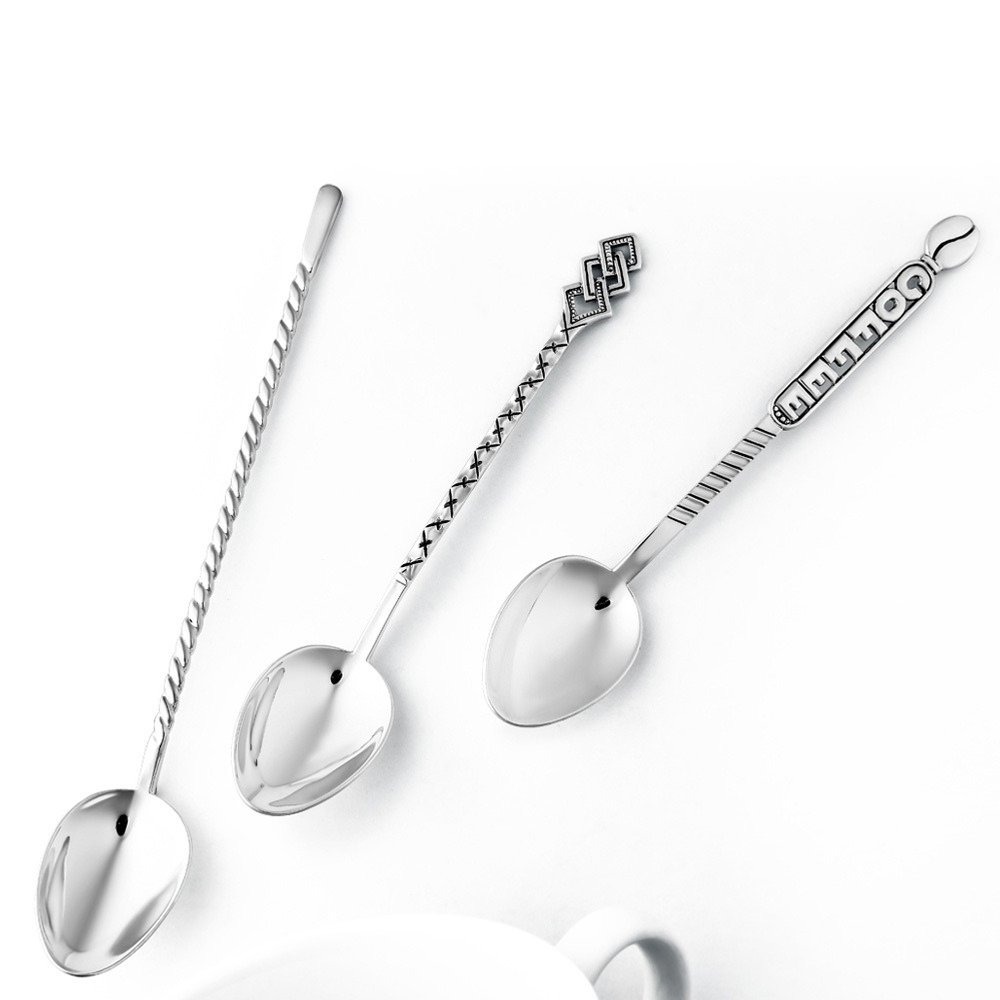 Ложка чайная из серебра