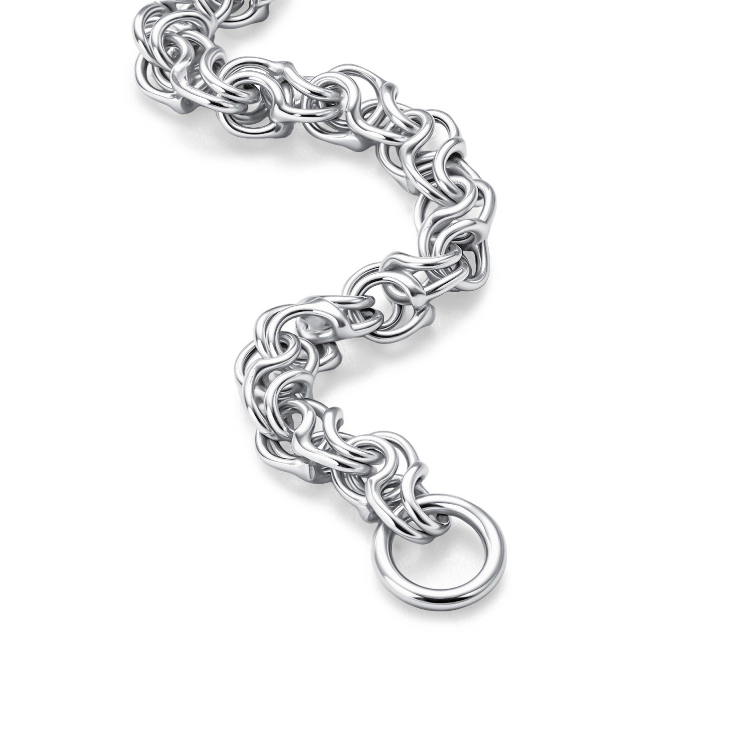 Серебряный браслет ручной работы