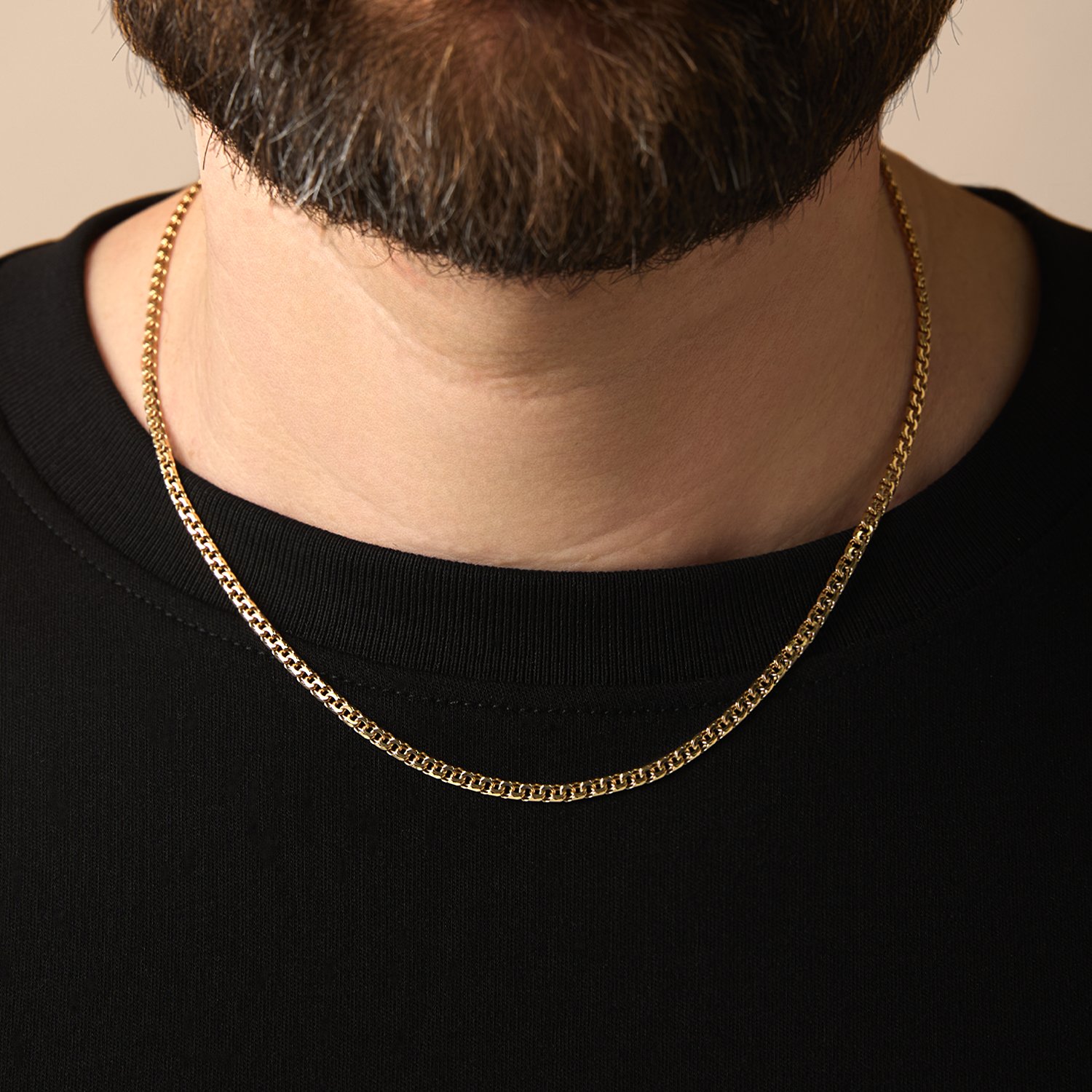 Золотая цепь ручной работы полновесная