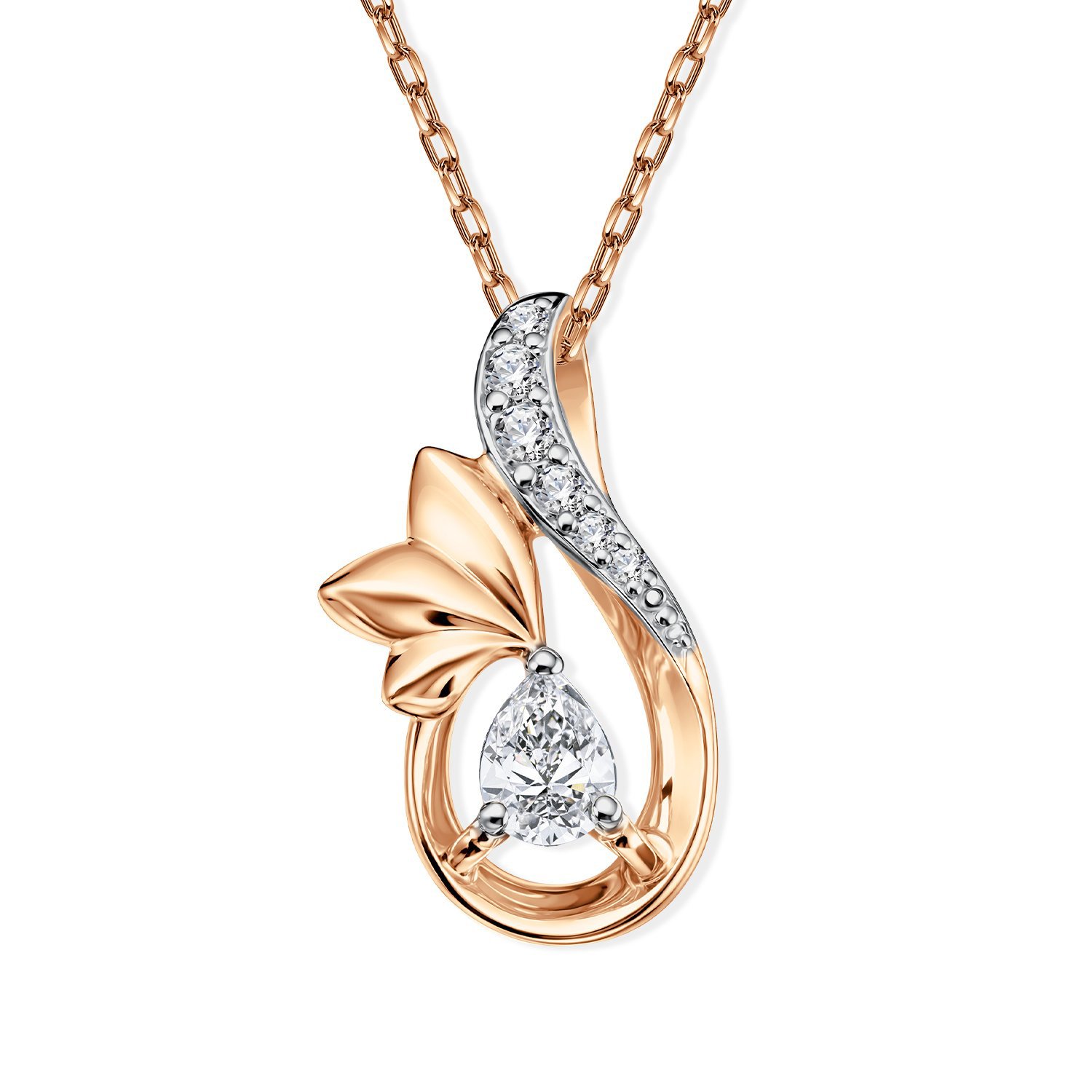 Фото «Золотая подвеска с фианитами»