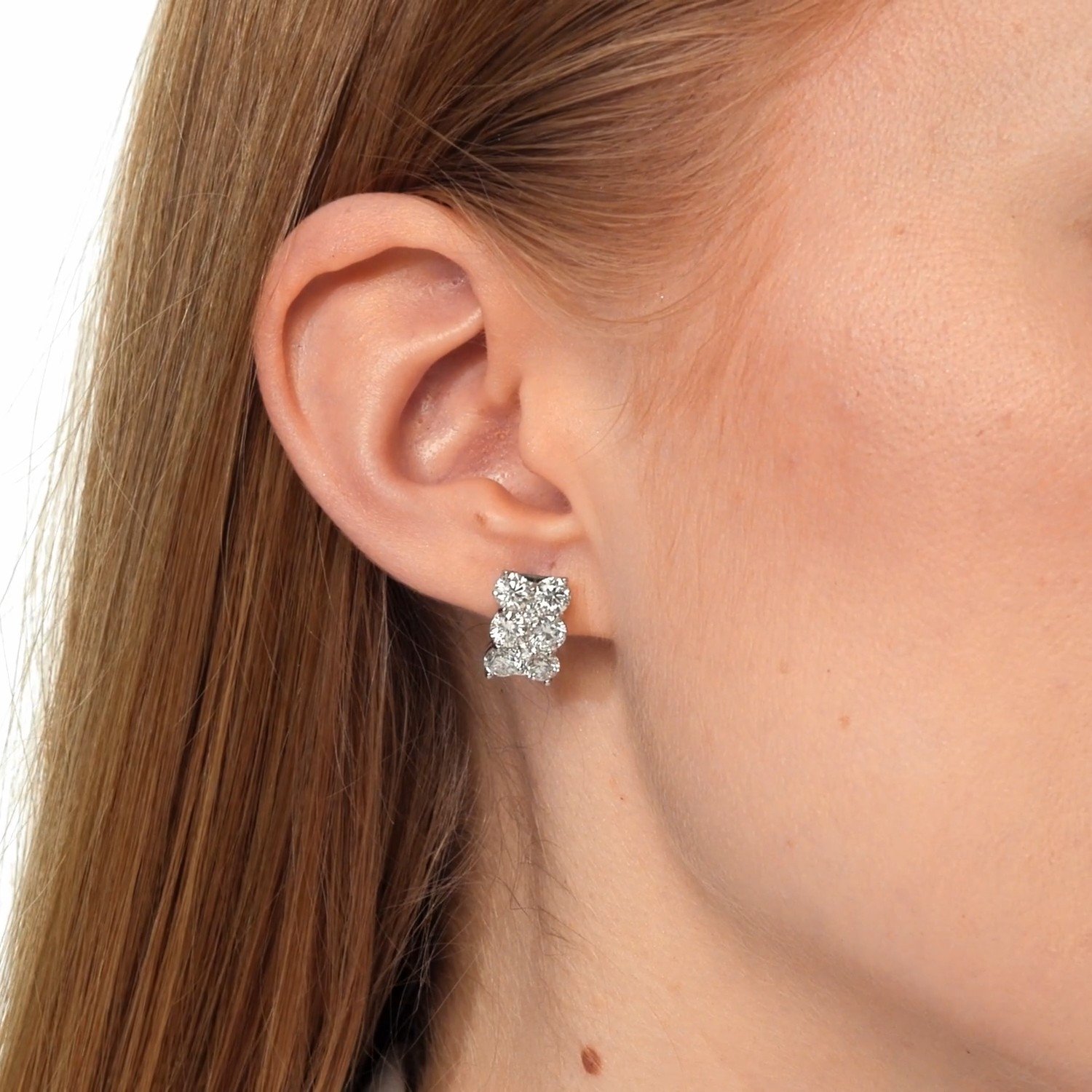 Золотые серьги SMART DIAMONDS 3,98 карата