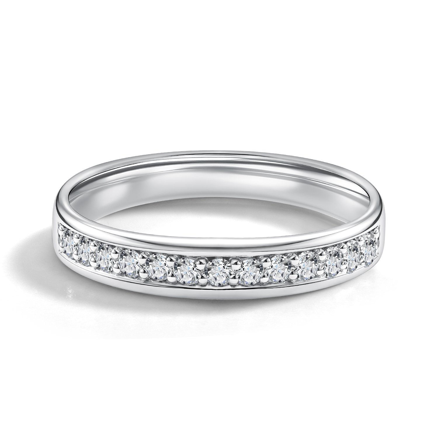 Золотое обручальное кольцо с бриллиантами