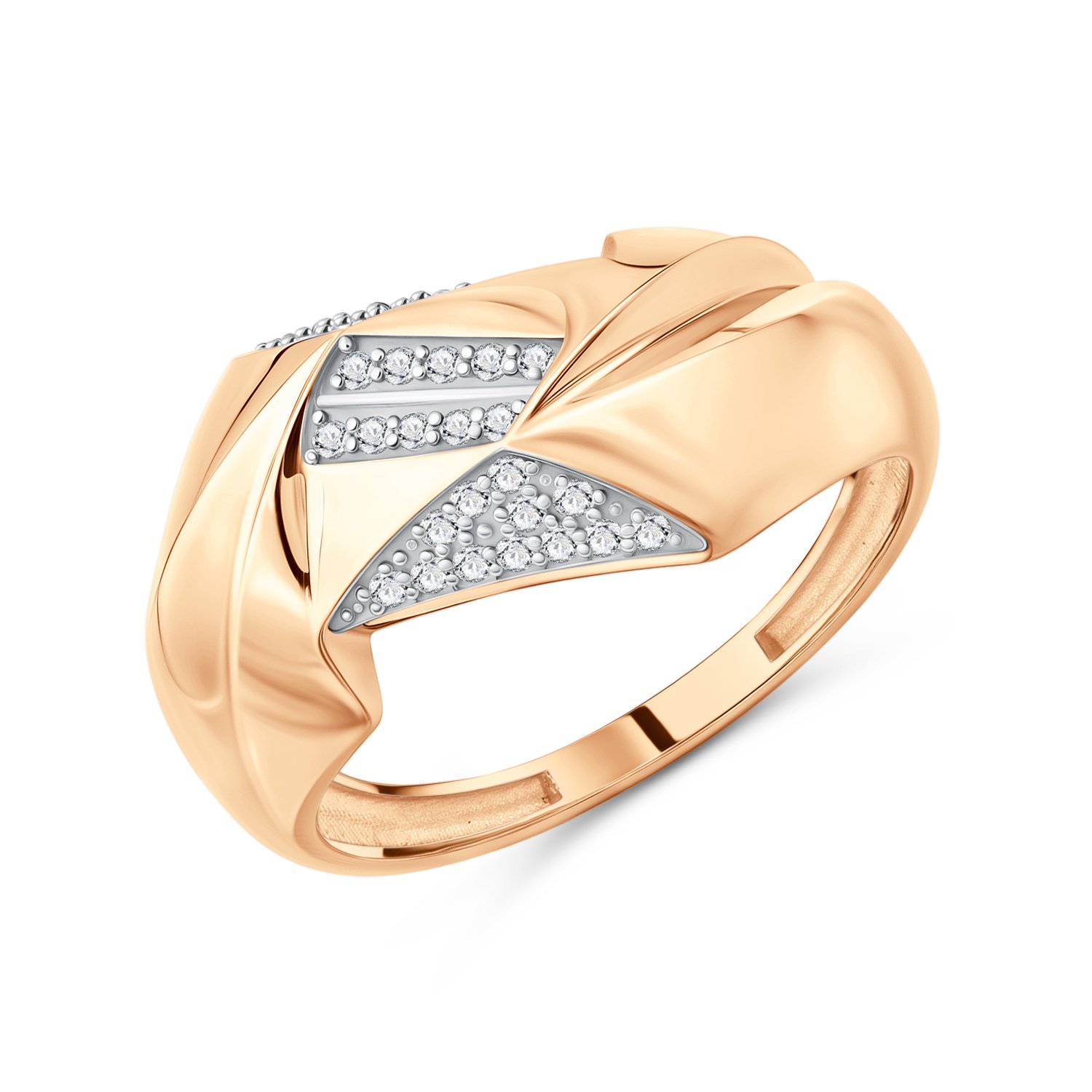 Фото «Золотое кольцо с фианитами»