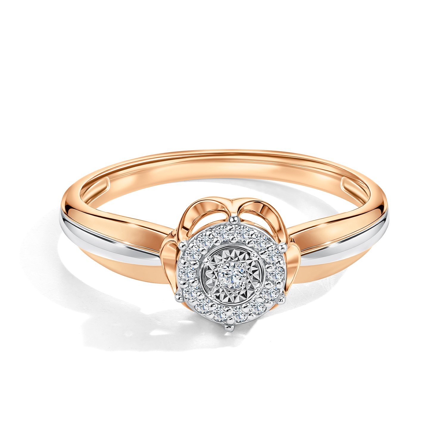 Золотое кольцо с бриллиантами