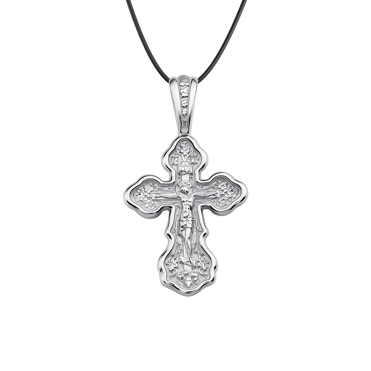 Серебряный православный крест