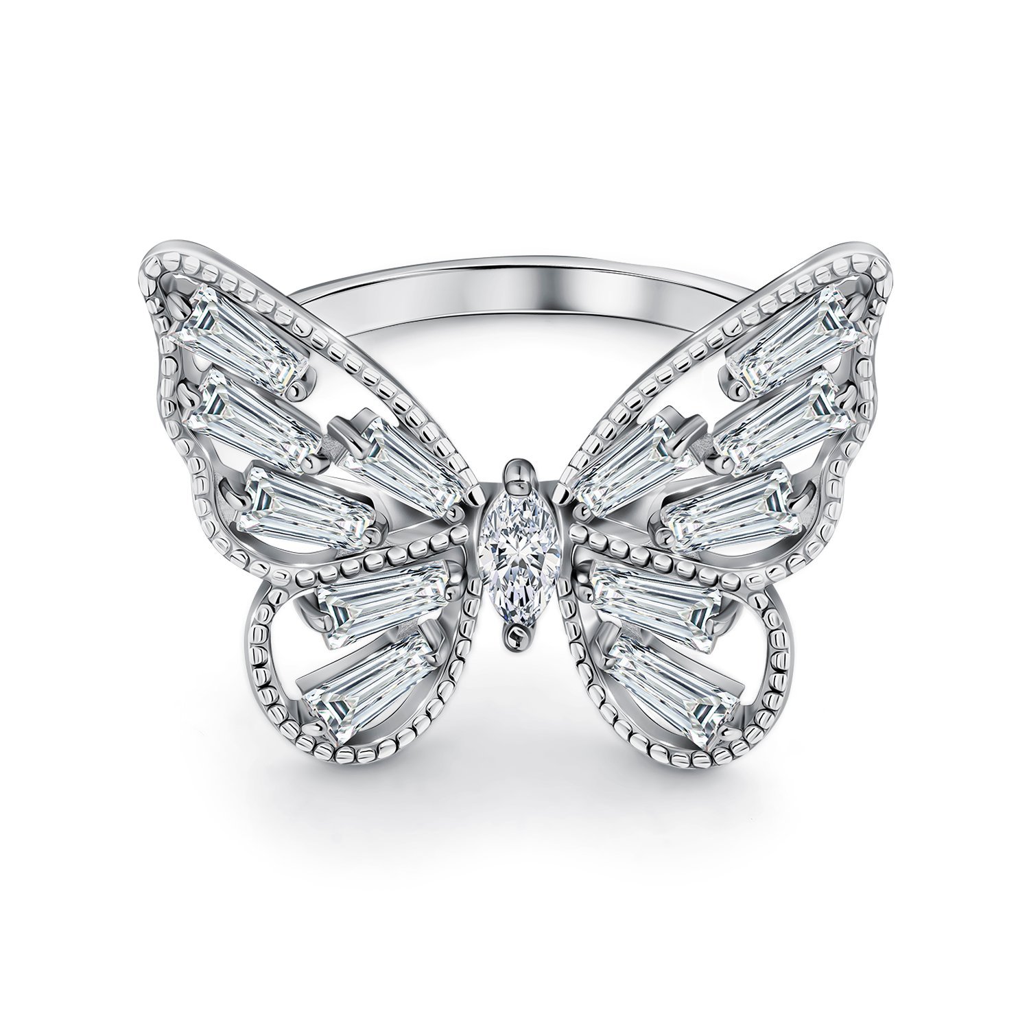 Серебряное кольцо с фианитами