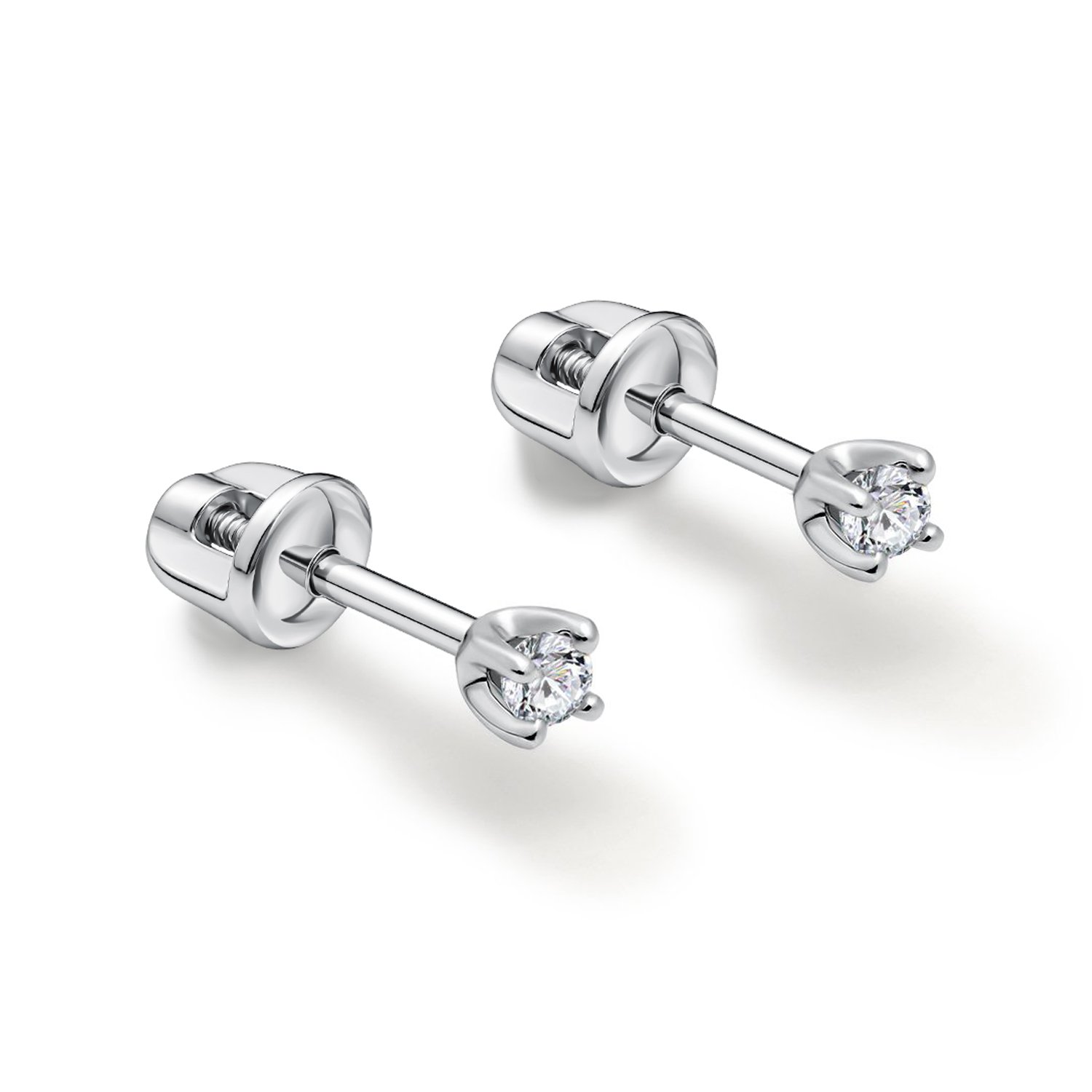 Золотые серьги с бриллиантами