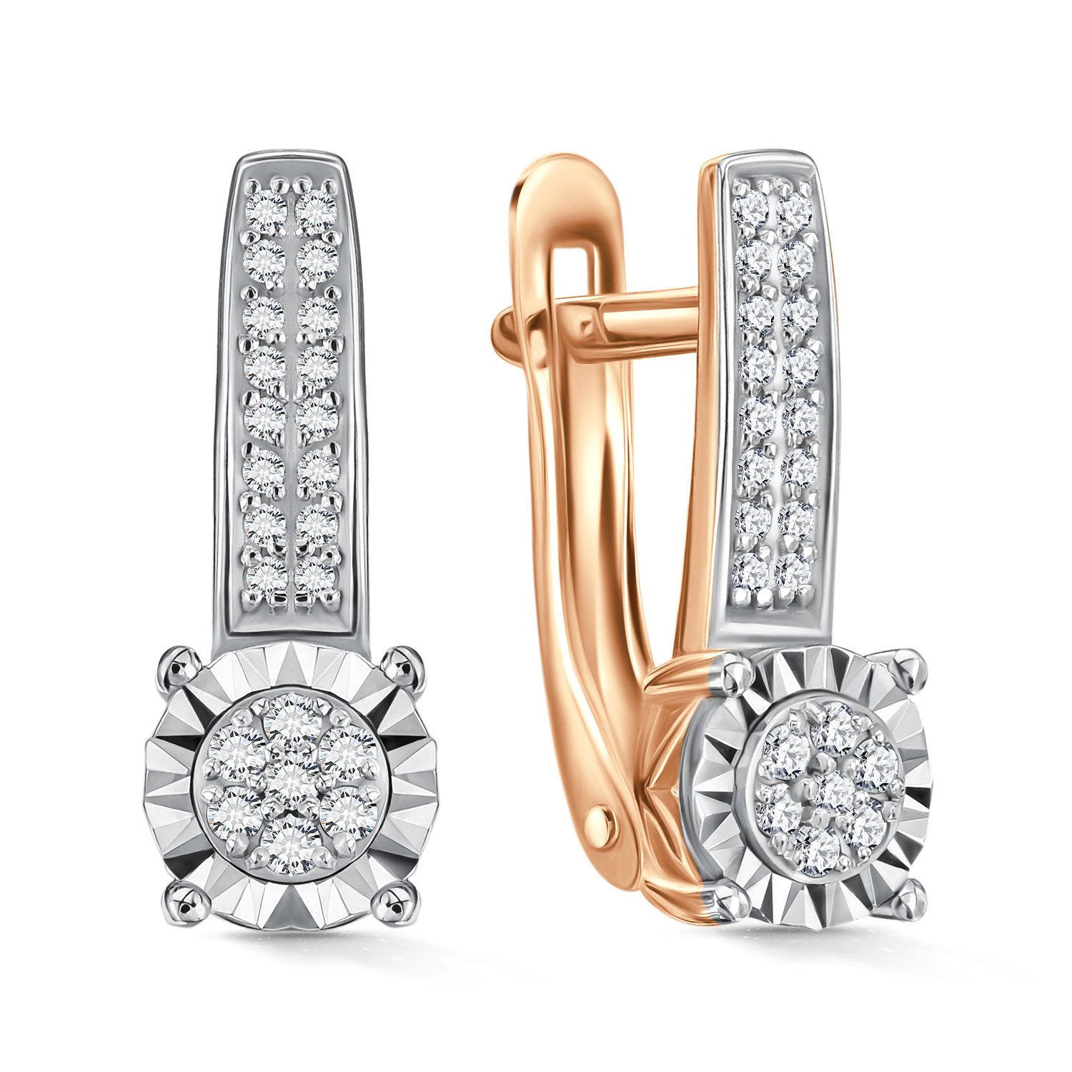 Фото «Золотые серьги с бриллиантами»