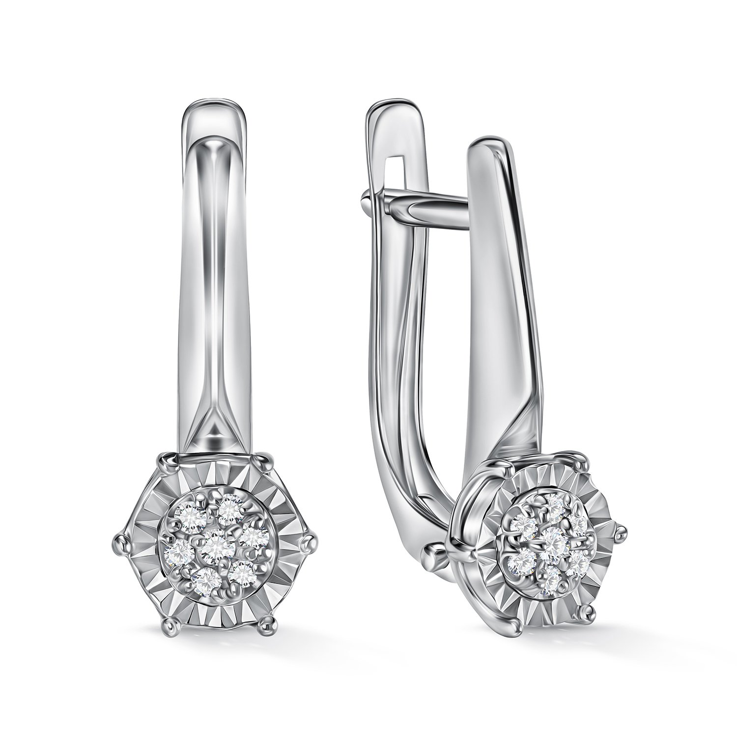 Фото «Золотые серьги с бриллиантами»