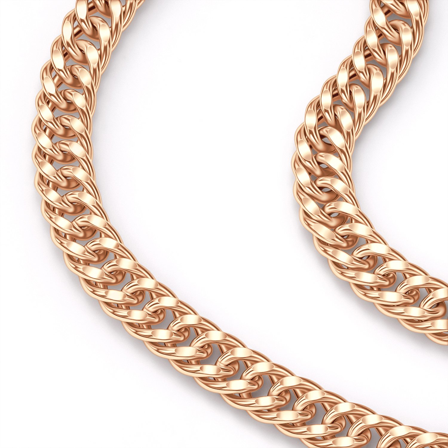 Золотой браслет облегченный