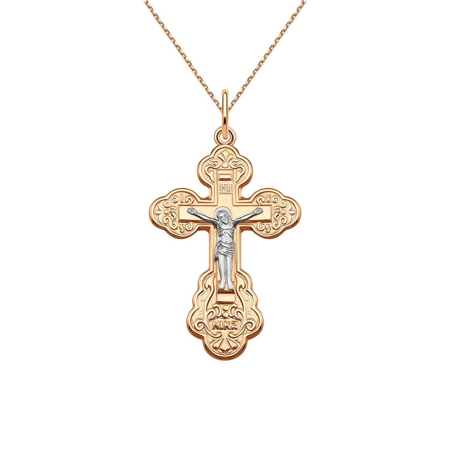 Золотой православный крест