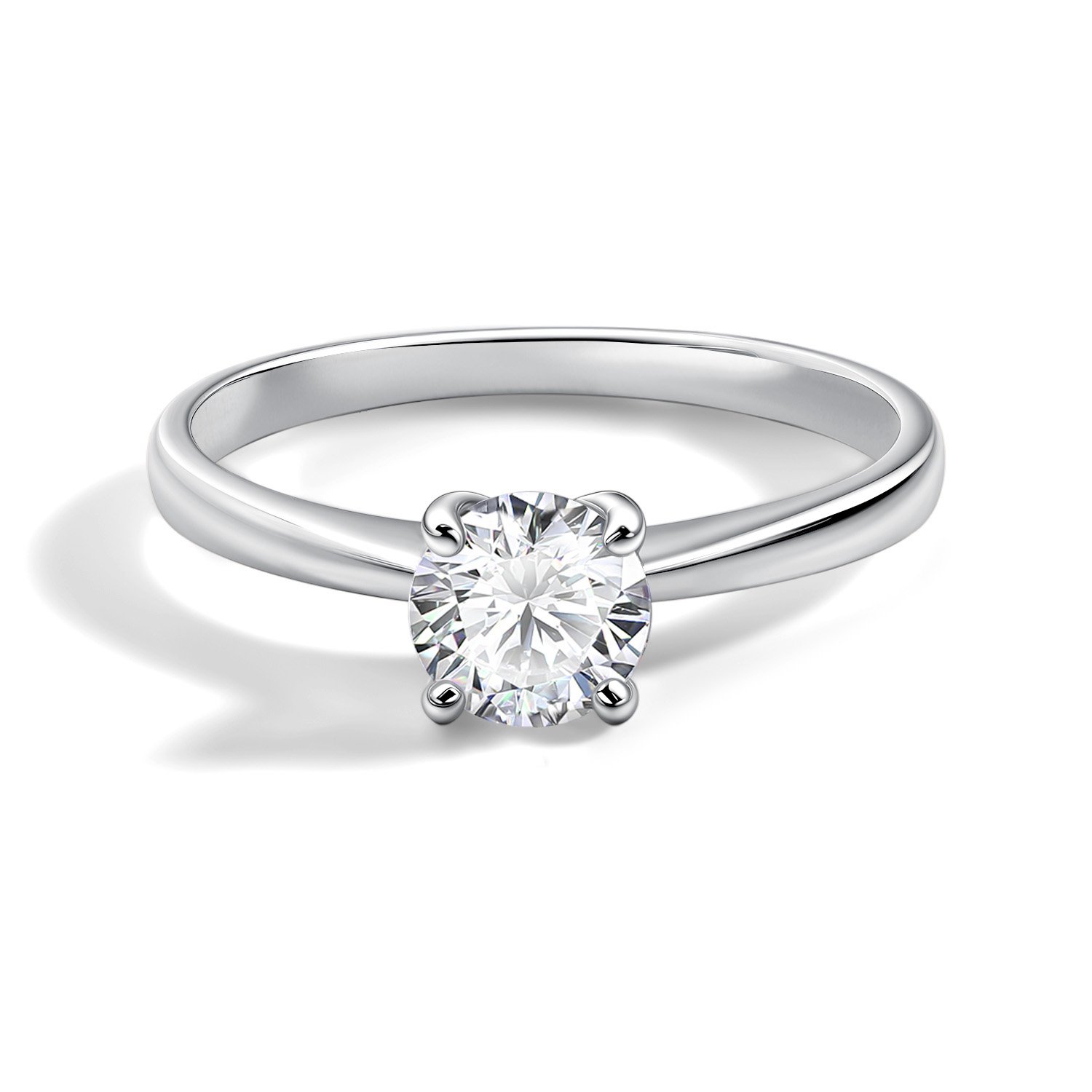 Золотое кольцо с бриллиантом