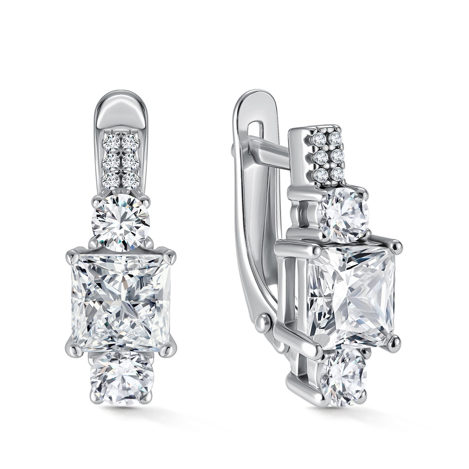 Фото «Серебряные серьги с фианитами»