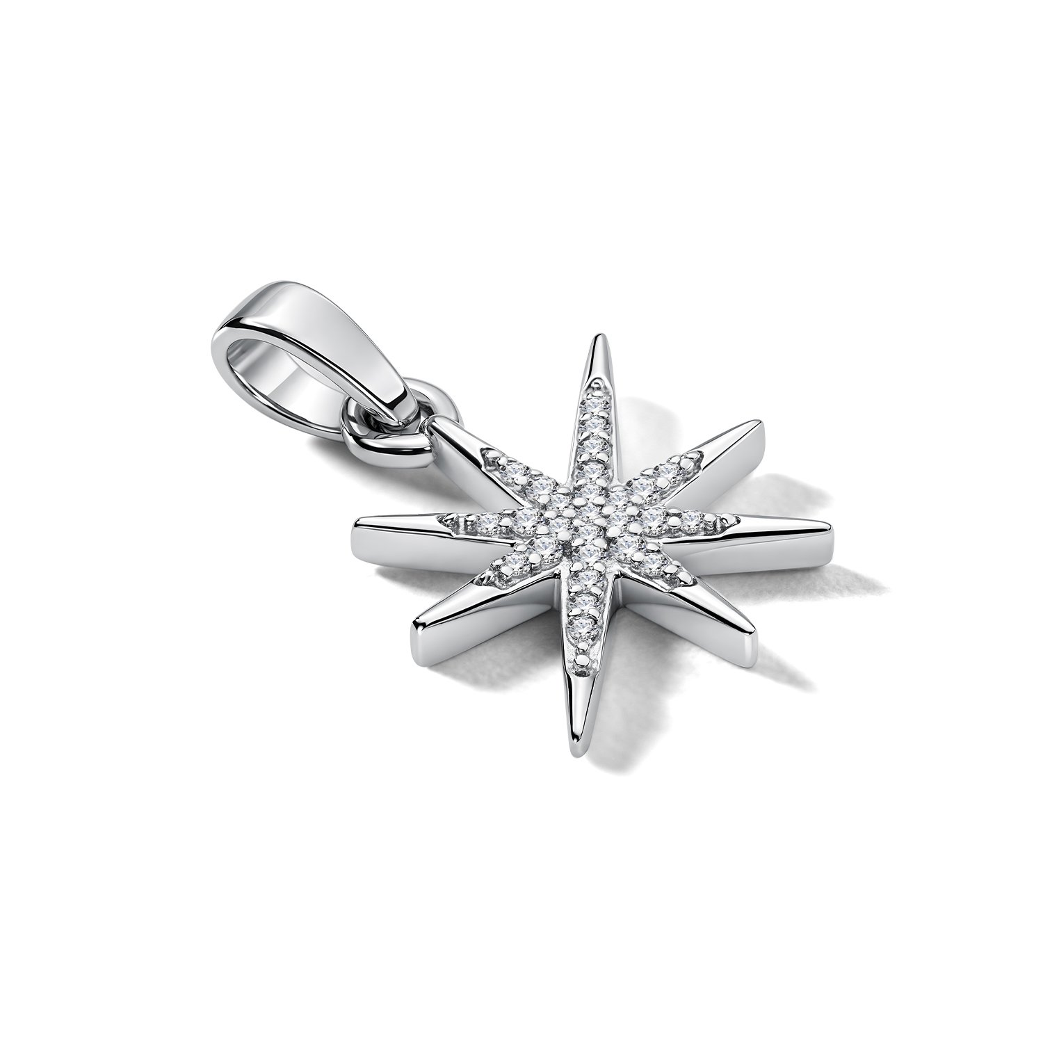 Серебряная подвеска с фианитами