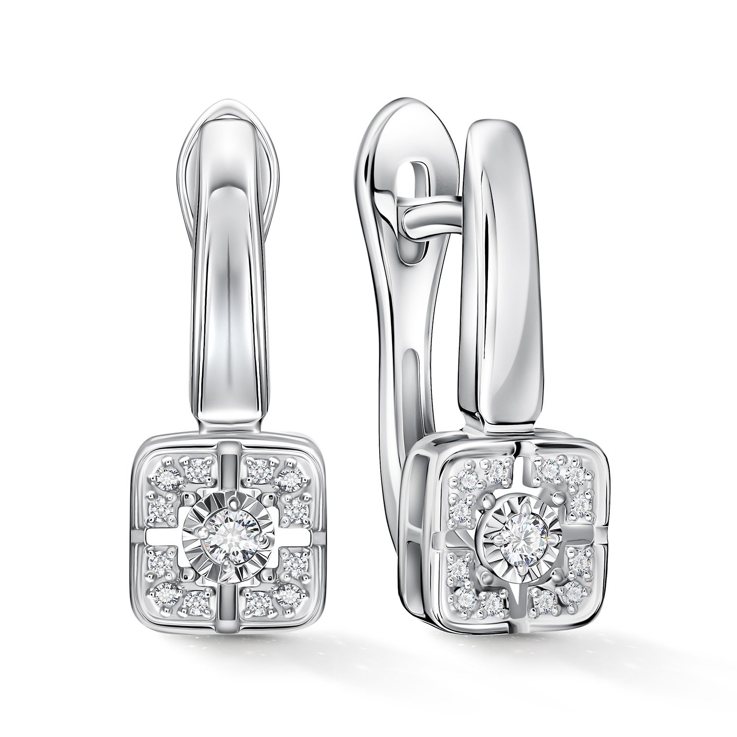 Фото «Золотые серьги с бриллиантами»