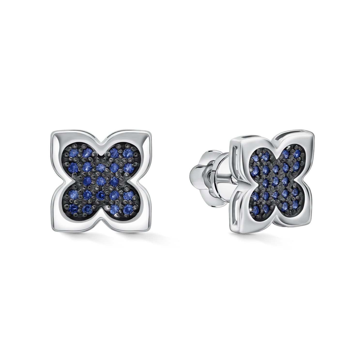 Фото «Золотые серьги с сапфирами»