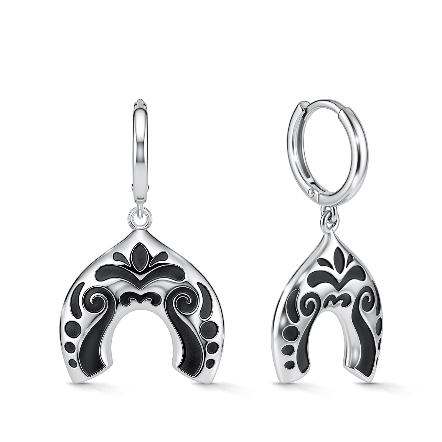 Фото «Серебряные серьги с лаком»