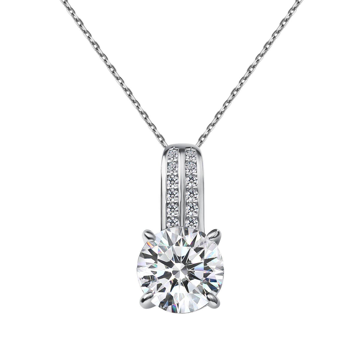 Серебряная подвеска с фианитами