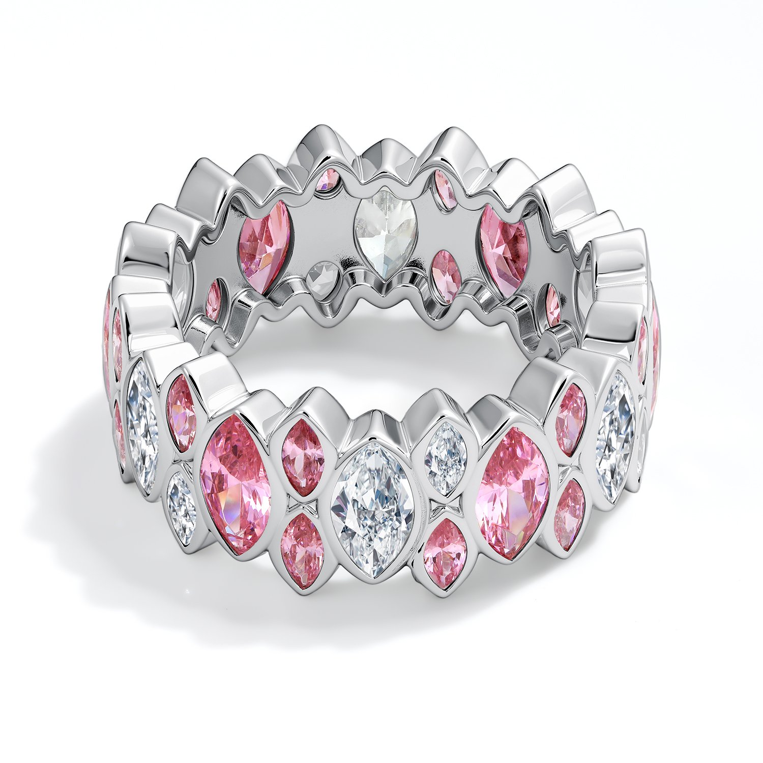 Серебряное кольцо с фианитами