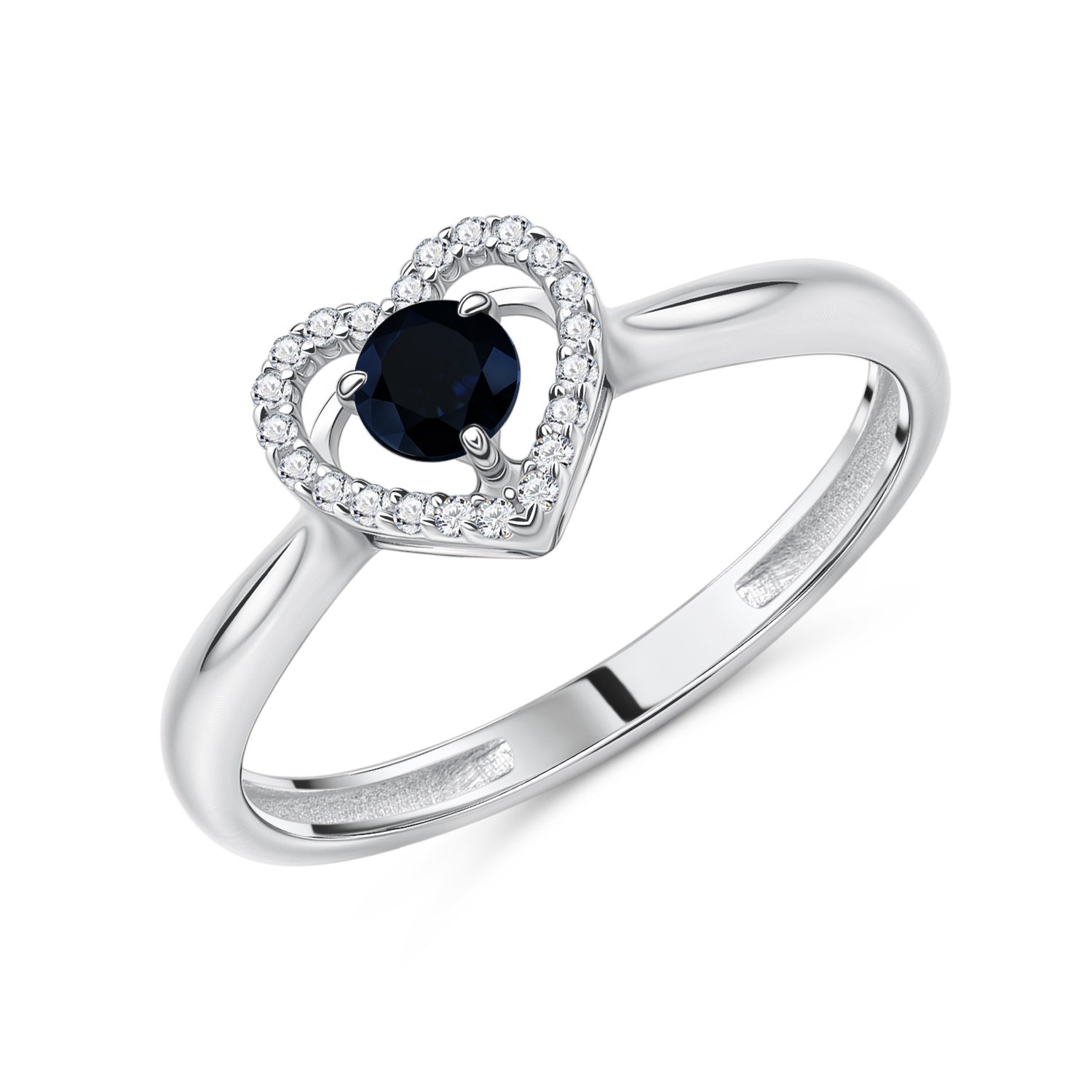 Фото «Золотое кольцо с сапфиром и бриллиантами»